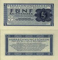 *5 Reichsmark Nemecko 1944, Wehrmacht, DWM-09 AU - Kliknutím na obrázok zatvorte -